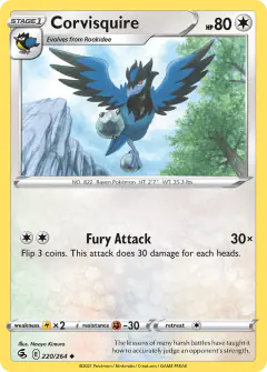Corvisquire Uncommon card from Fusion Strike