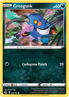 Croagunk Common card from Fusion Strike