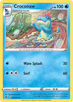 Croconaw Uncommon card from Fusion Strike