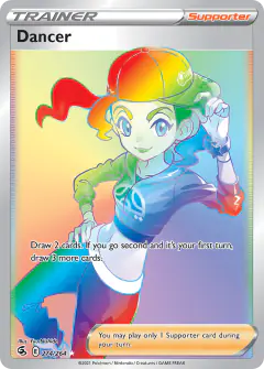 Dancer Rare Rainbow card from Fusion Strike