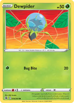 Dewpider Common card from Fusion Strike