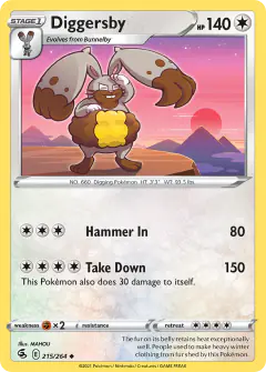 Diggersby Uncommon card from Fusion Strike