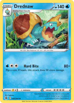 Drednaw Uncommon card from Fusion Strike