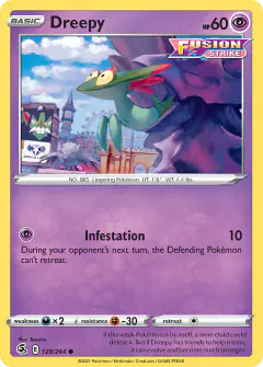 Dreepy Common card from Fusion Strike