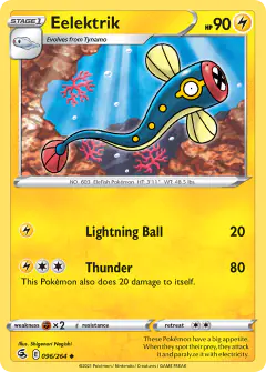 Eelektrik Uncommon card from Fusion Strike