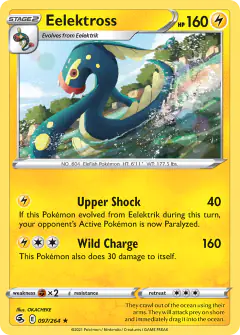 Eelektross Rare card from Fusion Strike