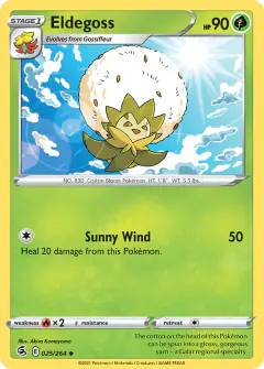 Eldegoss Uncommon card from Fusion Strike