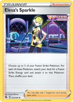 Elesa's Sparkle Uncommon card from Fusion Strike