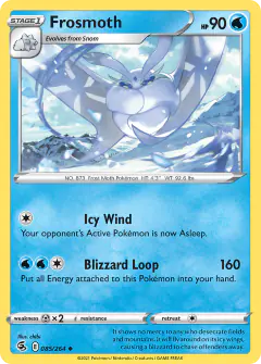 Frosmoth Uncommon card from Fusion Strike