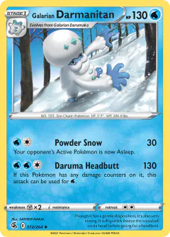 Galarian Darmanitan Uncommon card from Fusion Strike