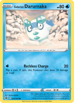 Galarian Darumaka Common card from Fusion Strike