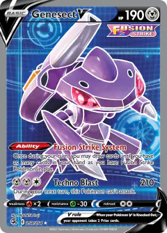 Genesect V Rare Ultra card from Fusion Strike