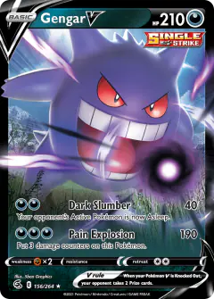 Gengar V Rare Holo V card from Fusion Strike
