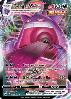 Gengar VMAX Rare Holo VMAX card from Fusion Strike