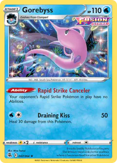 Gorebyss Rare card from Fusion Strike