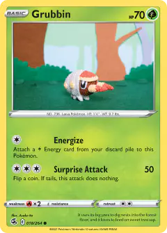 Grubbin Common card from Fusion Strike