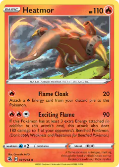 Heatmor Uncommon card from Fusion Strike