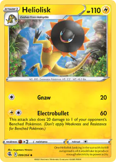 Heliolisk Uncommon card from Fusion Strike