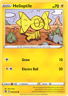 Helioptile Common card from Fusion Strike