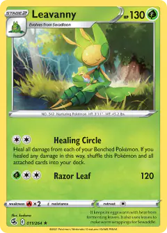 Leavanny Rare card from Fusion Strike