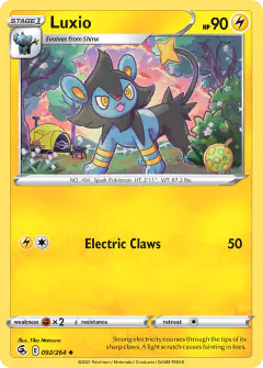Luxio Uncommon card from Fusion Strike
