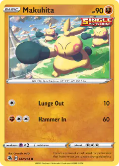 Makuhita Common card from Fusion Strike