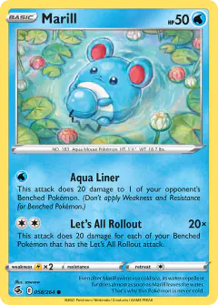 Marill Common card from Fusion Strike