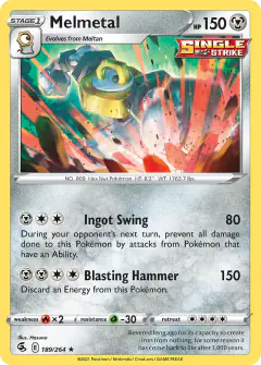 Melmetal Rare Holo card from Fusion Strike