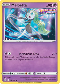 Meloetta Rare card from Fusion Strike