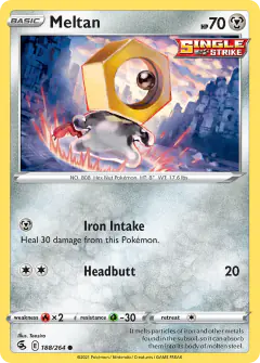 Meltan Common card from Fusion Strike