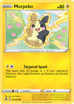 Morpeko Common card from Fusion Strike