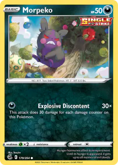 Morpeko Common card from Fusion Strike