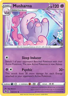 Musharna Uncommon card from Fusion Strike