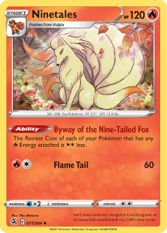 Ninetales Uncommon card from Fusion Strike