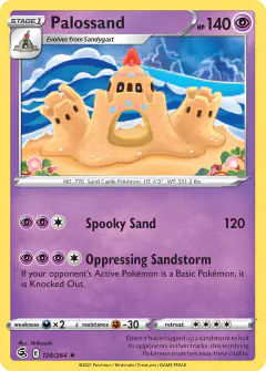 Palossand Rare card from Fusion Strike