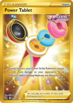 Power Tablet Rare Secret card from Fusion Strike