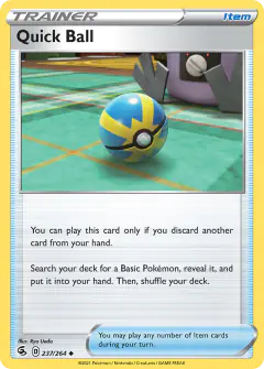 Quick Ball Uncommon card from Fusion Strike