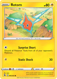 Rotom Common card from Fusion Strike