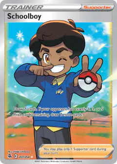 Schoolboy Rare Ultra card from Fusion Strike