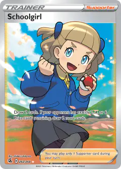Schoolgirl Rare Ultra card from Fusion Strike