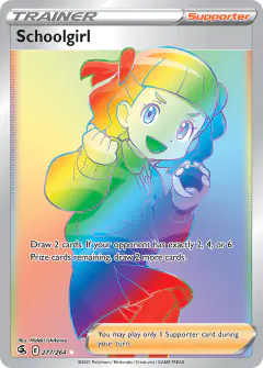 Schoolgirl Rare Rainbow card from Fusion Strike