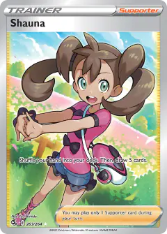 Shauna Rare Ultra card from Fusion Strike
