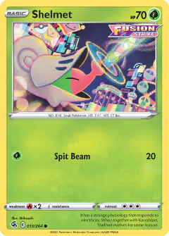 Shelmet Common card from Fusion Strike