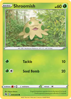 Shroomish Common card from Fusion Strike