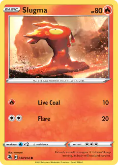 Slugma Common card from Fusion Strike