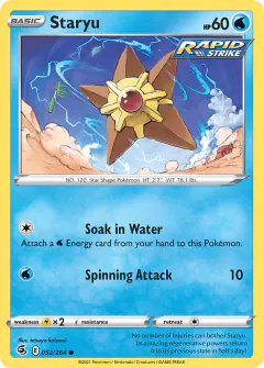 Staryu Common card from Fusion Strike