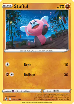 Stufful Common card from Fusion Strike