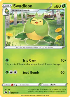 Swadloon Uncommon card from Fusion Strike
