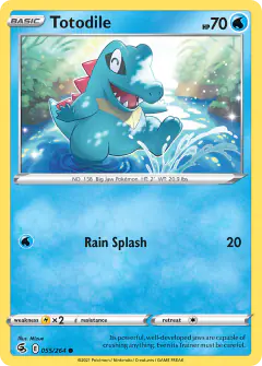 Totodile Common card from Fusion Strike
