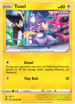 Toxel Common card from Fusion Strike